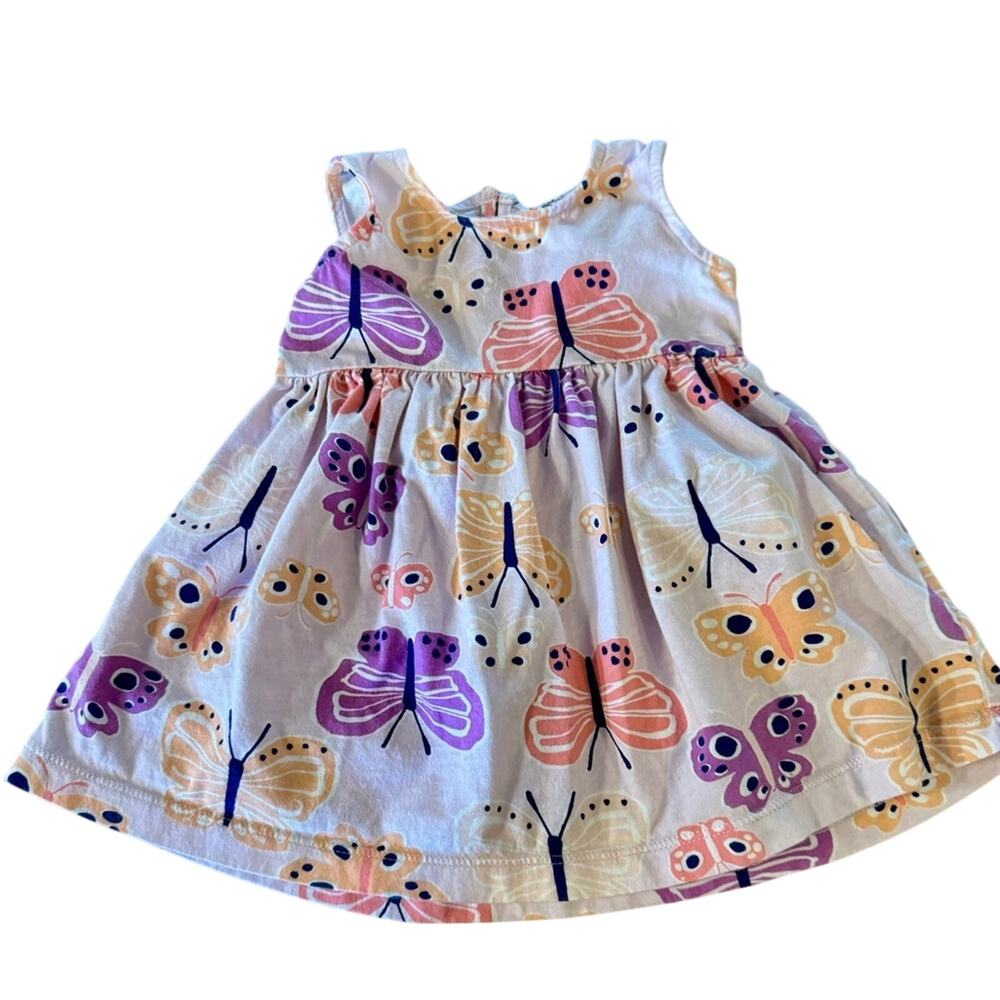 Carter's Infant Sleeveless Butterfly Print Dress - Pink and Purple Baby, Size 9M